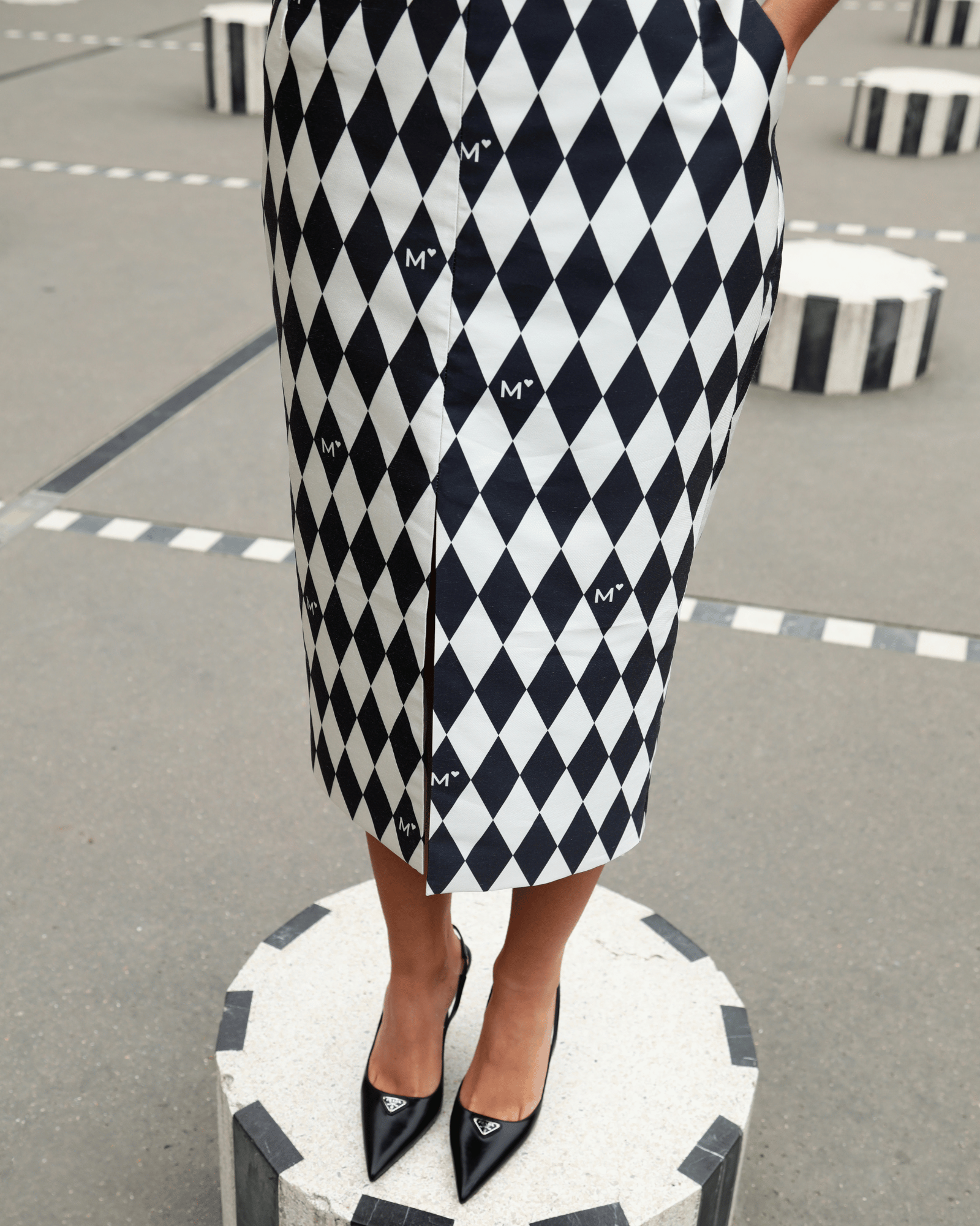 Diamond Midi Skirt - Слика 3